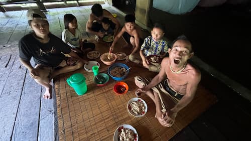 siberut island mentawai food　 シベルート島メンタワイ族の食事