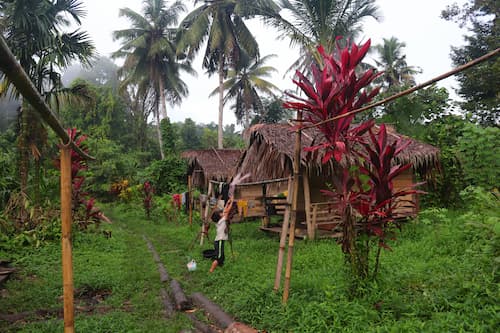 indonesia-siberut-mentawai　シベルート島メンタワイ族の家